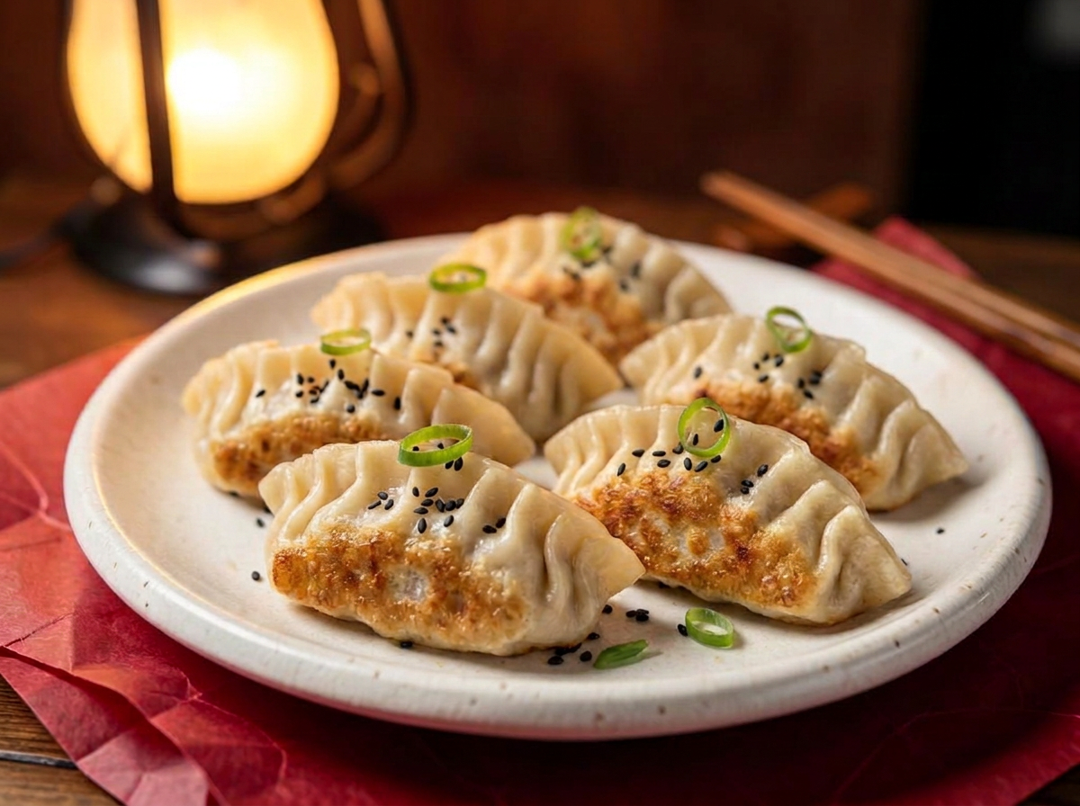 Mushroom pleated dumplings